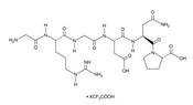 RGD peptide is a synthetic compound made up of the arginine-glycine-aspartate motif that has been extensively used to inhibit integrin-ligand interactions in studies related to cell adhesion, migration, growth, and differentiation.